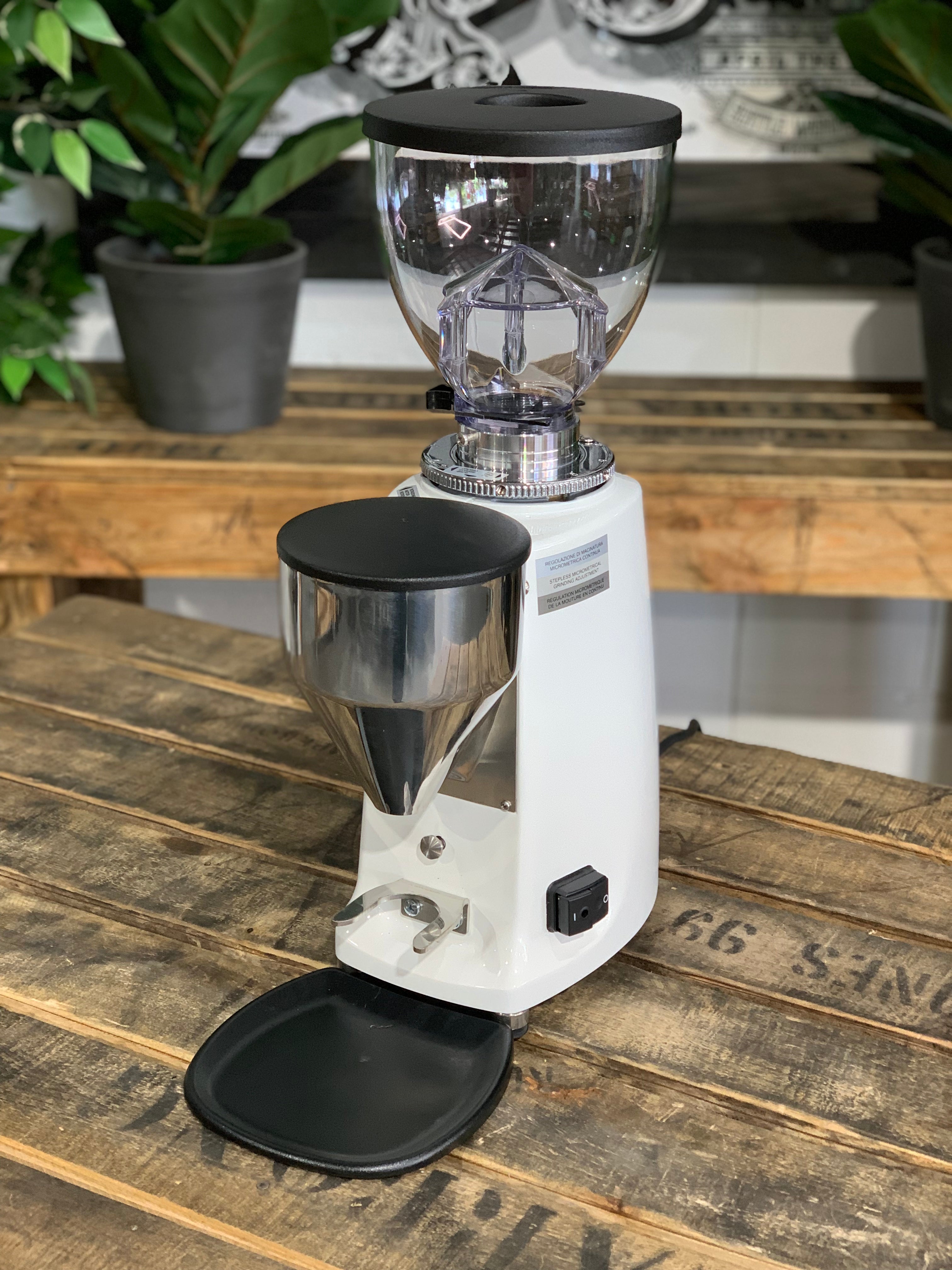 Mazzer Mini Electronic B White Espresso Coffee Grinder